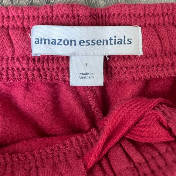 Amazon Essentials Red Sweat Pants - Picture 2 of 2